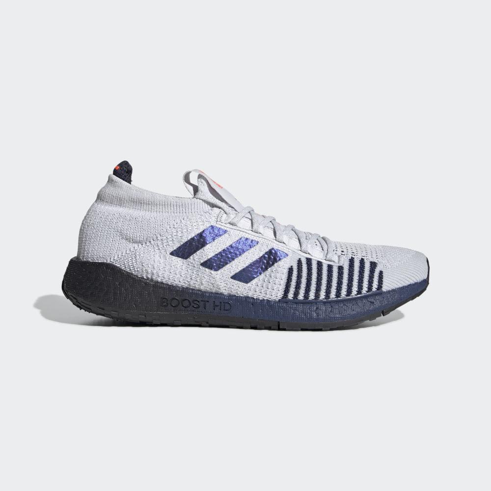 Adidas Men's Pulseboost HD Running Shoes Grey/Blue Purple/Indigo Ireland EG0978